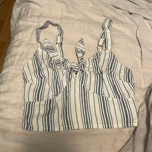 Hollister Striped Crop Top